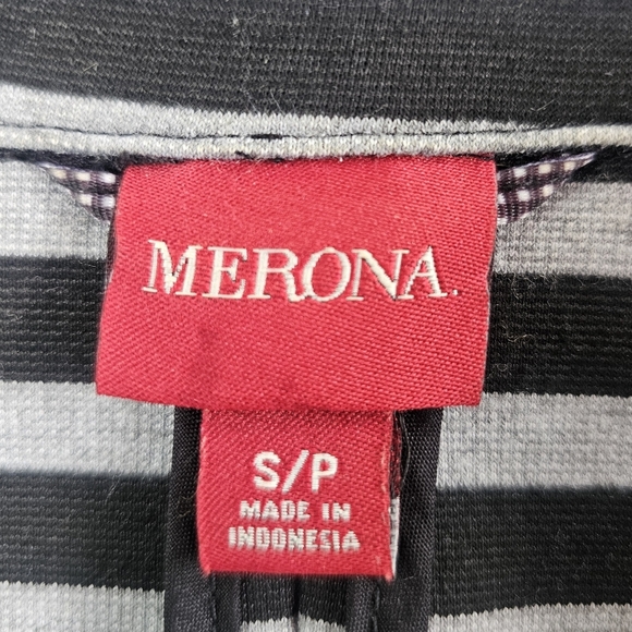 Merona Classic Striped Blazer - Black and Gray, Size S - Picture 5 of 5